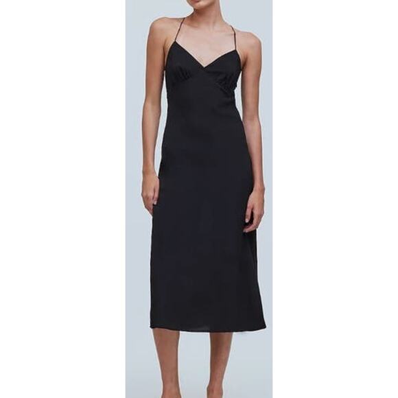 Madewell Sadie Cami Slip Layton Party Going Out Midi Dress US Women's 12 New - Picture 1 of 8